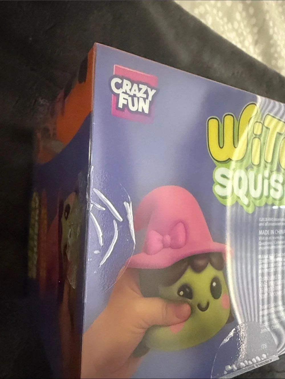 Witch Squishy Toy - Green & Pink NWT unopened. Authentic